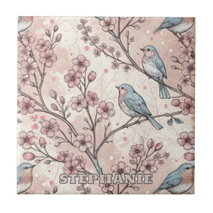 Vintage Sakura Cherry Blossom & Bird Aestética 5