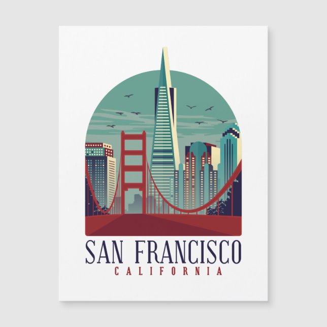 Vintage San Francisco Cityscape (Frente)