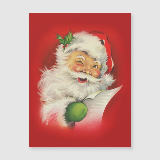 Vintage Santa Claus Natal (Frente)