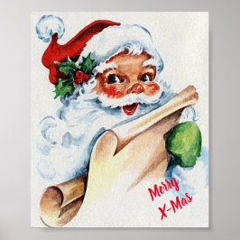 Vintage Santa Claus Poster