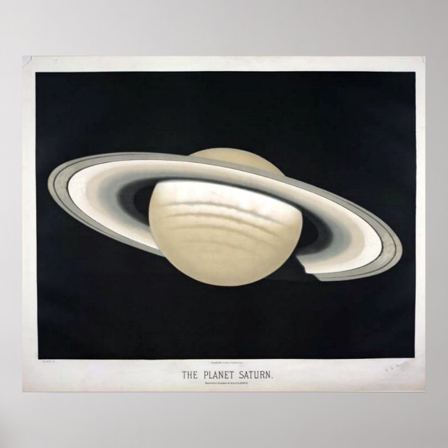 Vintage Saturn Poster (Frente)