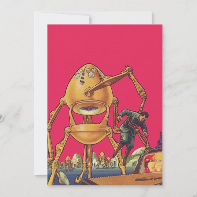 Vintage Science Ficting Alienígena Robô Captura Ho (Frente)