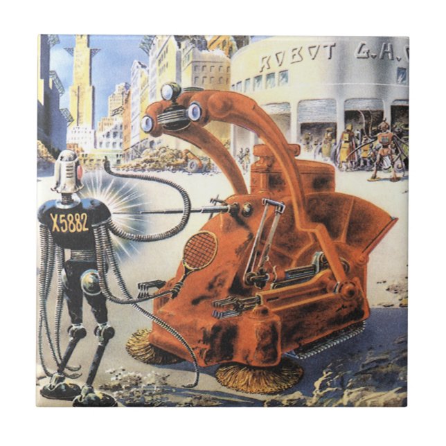 Vintage Science Ficting Futurística Guerra de Alie (Frente)