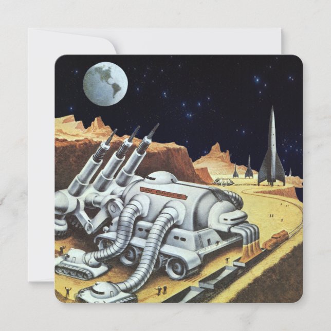 Vintage Science Fiction, Estação Espacial na Lua (Frente)