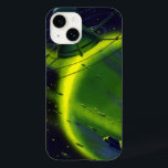 Vintage Science Fiction Green Planet w Spaceship<br><div class="desc">Ilustração vintage: planetas futuristas de ficção científica e imagem espacial. Uma espaçonave voando ao redor da atmosfera de um planeta verde neon com muitos asteroides e estrelas no céu no futuro. Um clássico design de quadrinhos retrô de ficção científica.</div>