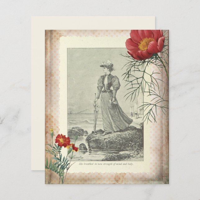 Vintage Scrapbook Paper (Frente/Verso)