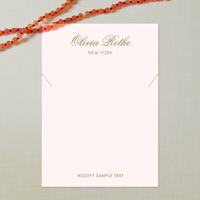 Vintage Script Colar Rosa claro (Criador carregado)