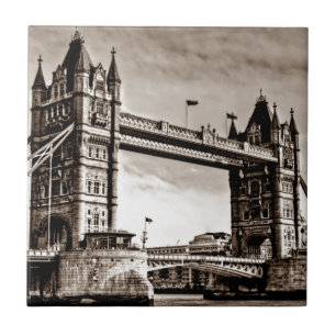 Vintage Sepia London Tower Bridge