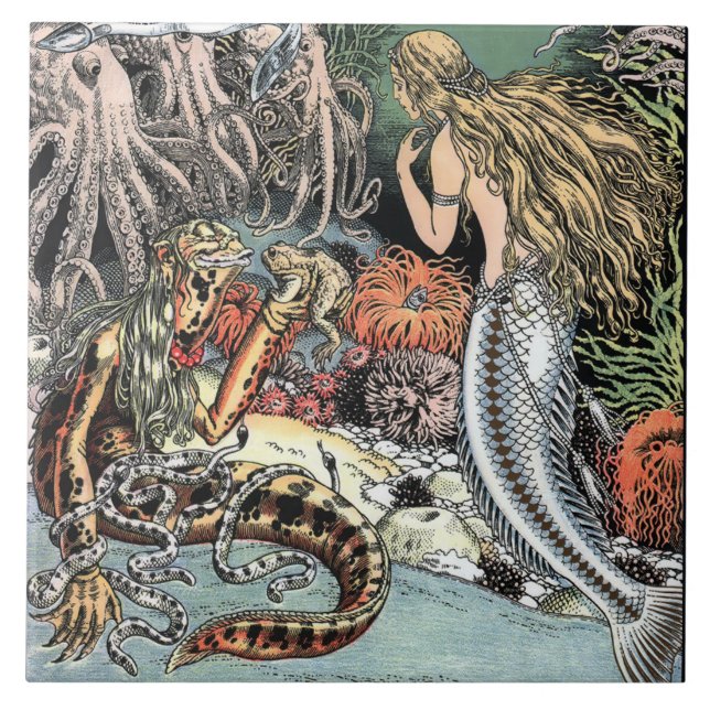 Vintage Sereia e Octopi (Frente)