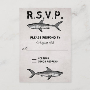 Vintage Shark ~ Ocean Beach Weding RSVP