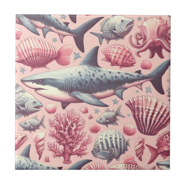 Vintage Shark Seamless (Frente)