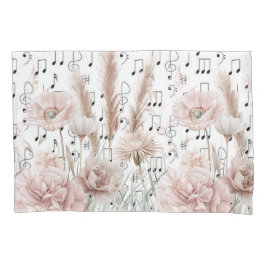 Vintage Sheet Music with Pink Peony Wilflower