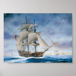 Vintage Ship Poster