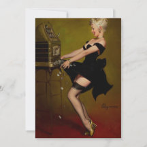 Vintage Slot Machine Pinup Girl