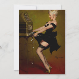 Vintage Slot Machine Pinup Girl