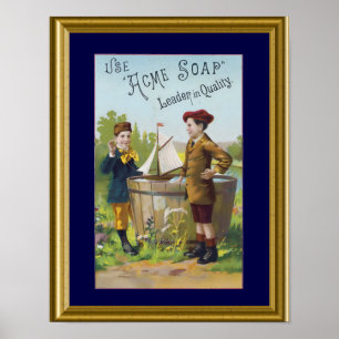 Vintage Soap Ad Art Poster