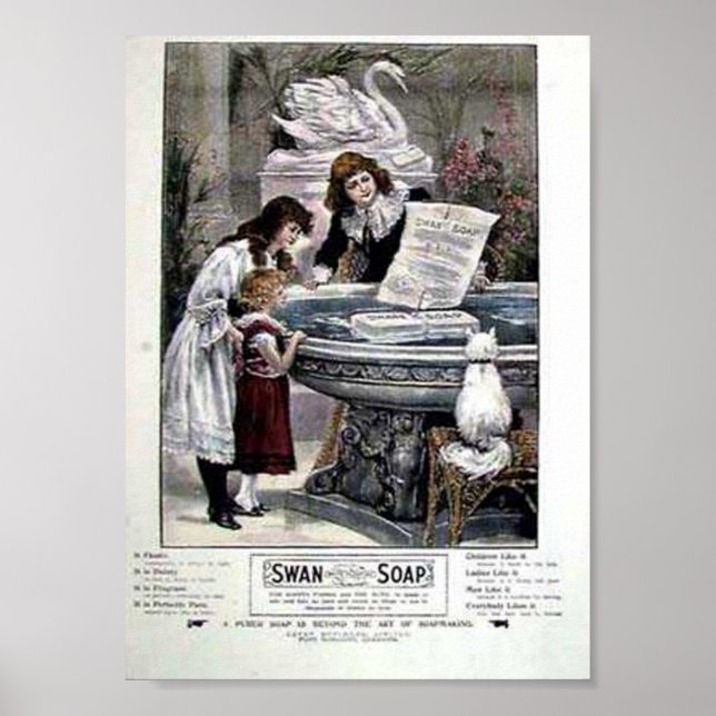 Vintage Soap Ad Impressão (Frente)