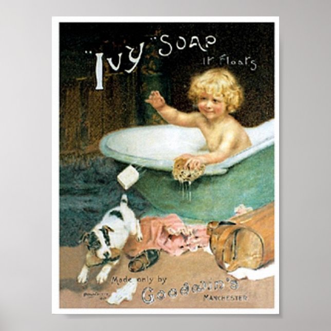 Vintage Soap Ad Impressão (Frente)