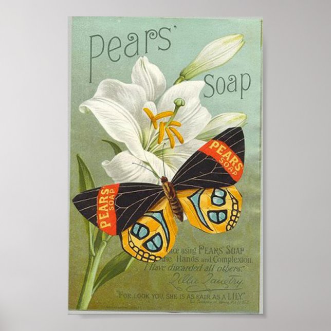 Vintage Soap Ad Impressão (Frente)