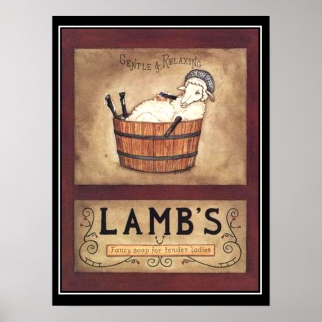 Vintage Soap Advertisement Poster (Frente)