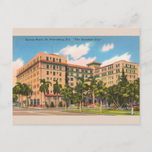 Vintage Soreno Hotel Rua. Cartão postal FL Peters