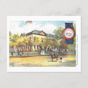 Vintage South Dakota Capitol com cartão postal