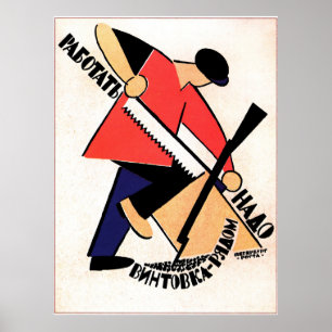 Vintage soviéticos Propaganda Poster