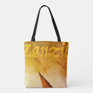 Vintage Spice Islands Zanzibar Tote Bag