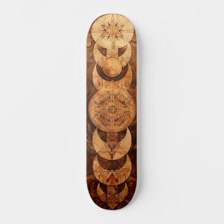 Vintage spiritual design skateboard