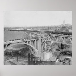 Vintage Spokane Railroad Poster