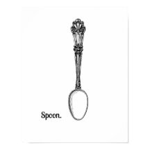 Vintage Spoon Art Impressão