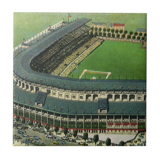 Vintage Sports Baseball Stadium, Vista Aérea (Frente)