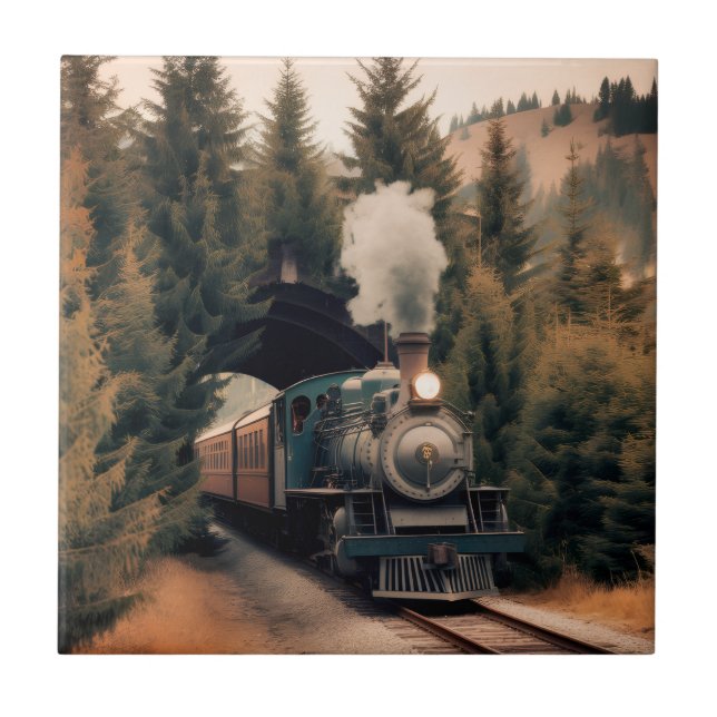 Vintage Steam Engine Train (Frente)