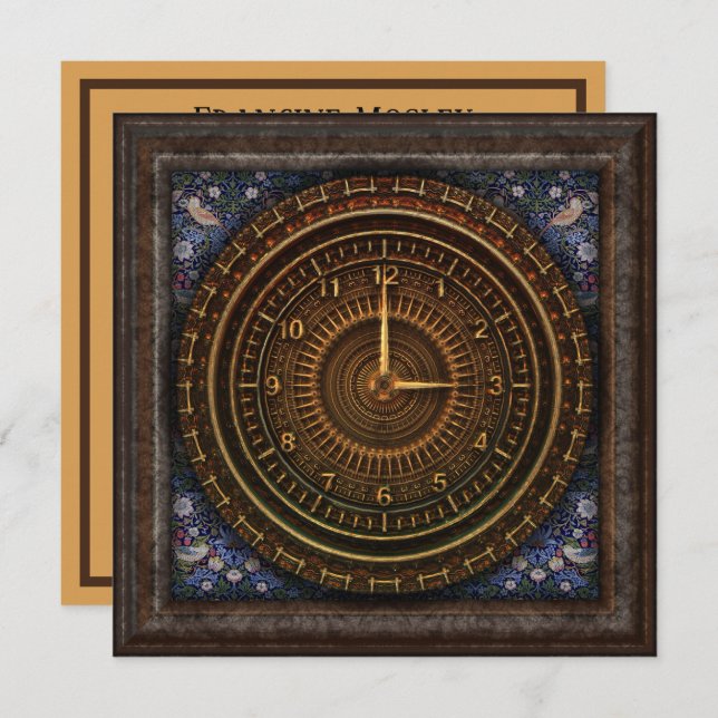 Vintage Steampunk - Carroçaria de Cobre Antiga (Frente/Verso)