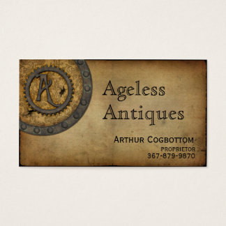 Vintage Steampunk Monograma A