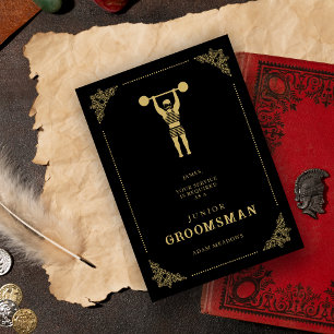 Vintage Strongman Falso Ouro Júnior Padrinho de ca