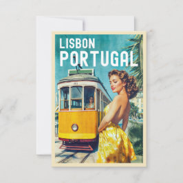 Vintage Style - Placa Viagem de Lisboa