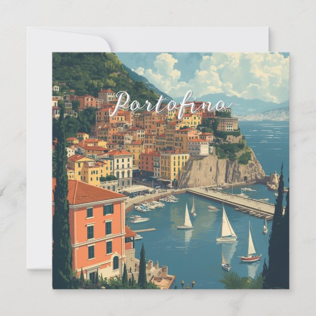 Vintage Style Portofino Genova Italy (Frente)