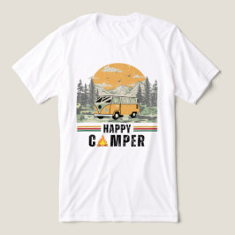 Vintage Summer Mountain Adventure Camper Nature