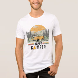 Vintage Summer Mountain Adventure Camper Nature
