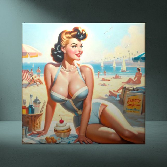 Vintage Summer Pin-Up Girl (Criador carregado)