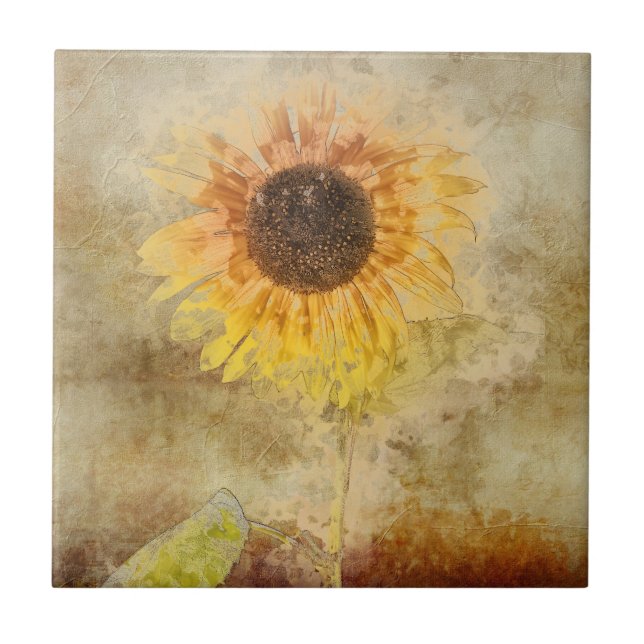 Vintage Sunflower Design (Frente)