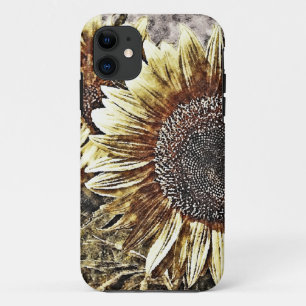 Vintage Sunflower trabalho de arte nº 4 - capas de
