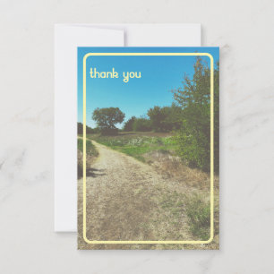 Vintage Sunny Park Cartões de agradecimentos