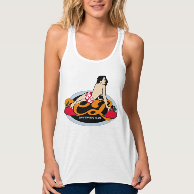 Vintage Surf Women's Basic Tank Top (Frente)