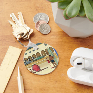 Vintage Surfer Chaveiro