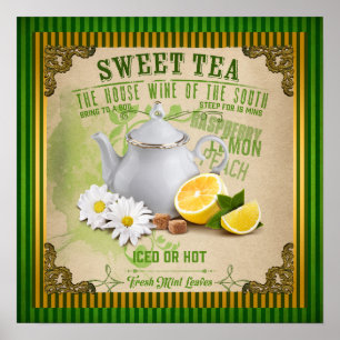Vintage Sweet Tea Poster