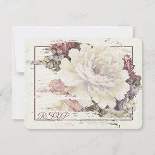 Vintage tapeçaria rosa RSVP