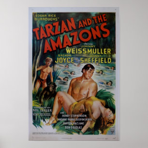 Vintage Tarzan Movie Poster