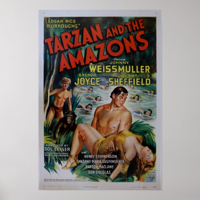 Vintage Tarzan Movie Poster (Frente)